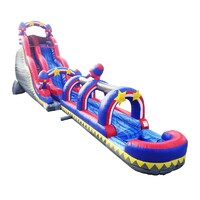 more images of Commercial use water slides inflatable wet long slide