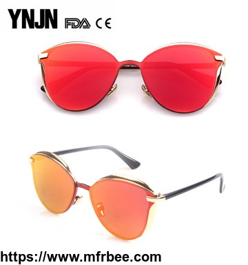 professional_manufacturer_ynjn_women_mirror_lens_fashionable_sunglasses