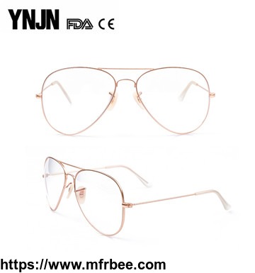 high_quality_ynjn_unisex_oversize_rose_gold_optical_eyeglass_frame