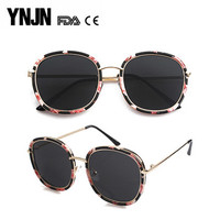 Fashionable YNJN custom logo brand your own women sun eyeglasses