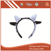 more images of Plush Cow Ears Headband Embroidered