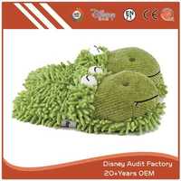 Fuzzy Frog Slippers