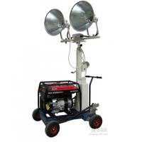 more images of The Favored Market Trailer Type Hand Elevate Telescopic Mast Light Tower