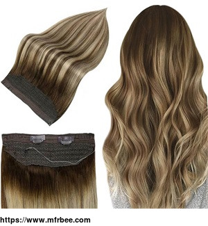full_shine_balayage_halo_hair_extensions_brown_highlight_blonde_4_27_4_