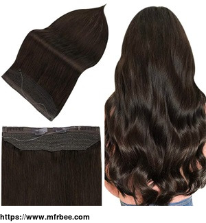 full_shine_remy_halo_human_hair_extensions_darkest_brown_2