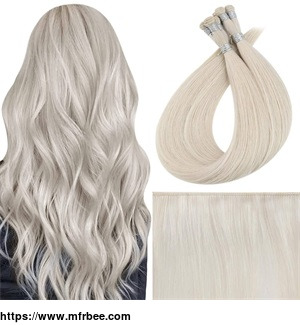 full_shine_hand_tied_weft_hair_extensions_100_percentage_virgin_human_ice_blonde_1000_