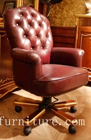 more images of Home office chair moving chair anqitue leather chairs FS-168