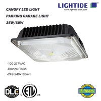 Lightide LED Canopy & Gas Satation Light , 35W/60W/80W, ETL/CETL/DLC