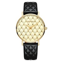 more images of BLACK AND GOLD QUILT-EFFECT WOMEN'S WATCH MANUFACTURER