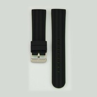 BLACK AND GREEN SILICONE RUBBER WATCH STRAP MANUFACTURER