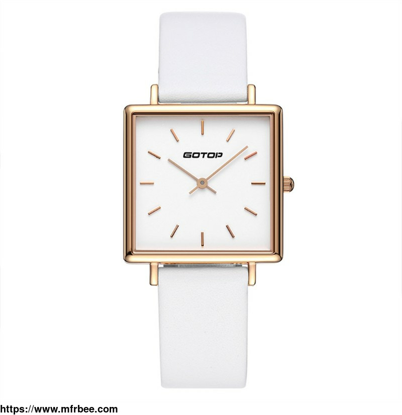square_rose_gold_and_white_women_s_watch_in_stainless_steel_and_leather_manufacturer