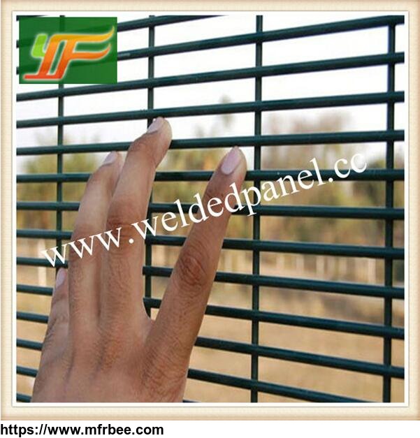 uk_stardard_358_galvanized_and_powder_coated_anti_climb_security_fencing_airport_prison_mesh
