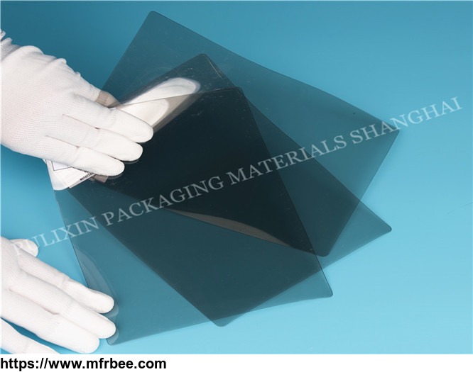 Coated PET conductive sheet roll for electronic packaging for vacuum forming