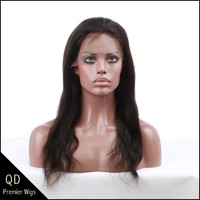 more images of Indian remy hair natural straight full lace wigs