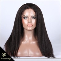  Brazilian virgin hair kinky straight lace front wigs