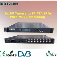 8x RF Tuners FTA IRD With MUX