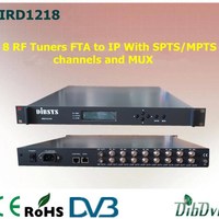 8x RF Tuners FTA IRD With SPTS/MPTS Channels And M