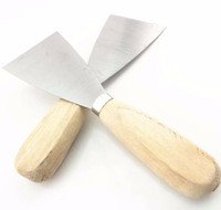 high quality putty knife / scraper with wooden or rubber plastic handle
