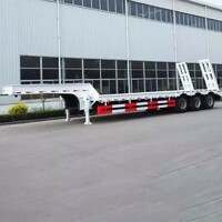 Gooseneck BPW FUWA axle bulldozer transport lowbed low loader trailers carry excavators