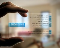 more images of Aikeyi Technology High quality and good price transparent PVC business cards