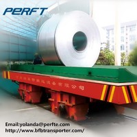 more images of Rail Guided Flat Car machinery parts electric flat transfer carts on rails