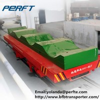 more images of steel coil transfer car on rails long lifetime bay transfer Rail Guided Rail Flat Car for sale