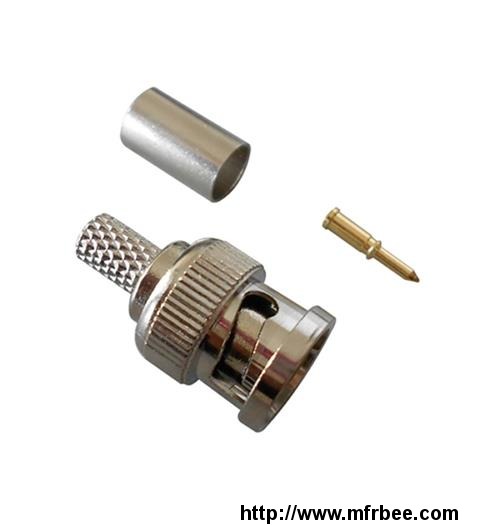 crimp_on_male_cctv_bnc_connector_for_coaxial_cable