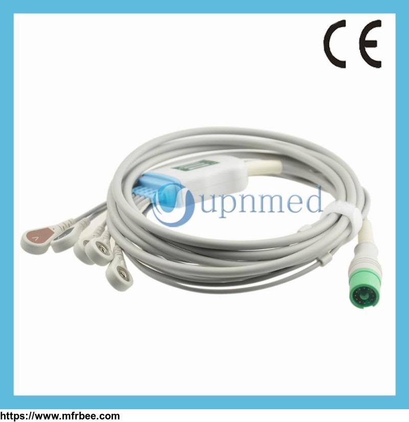 fukuda_denshi_dynascope_ds_5100_ecg_cable_with_lead_wires_u369_25sa
