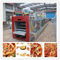 more images of SAIHENG gas biscuit bread pizza baking tunnel oven