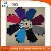 YSETEX Navy blue 100% cotton cheap gloves for welding workers