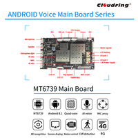 4G MT6739 Android Main Board for Robotic 6MIC ARRAY