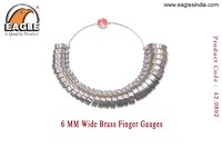 6 MM Wide Brass Finger Gauges - Jewellery Tools in India
