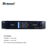 Sinbosen FP22000Q 4 channel high end audio power amplifier used in big event