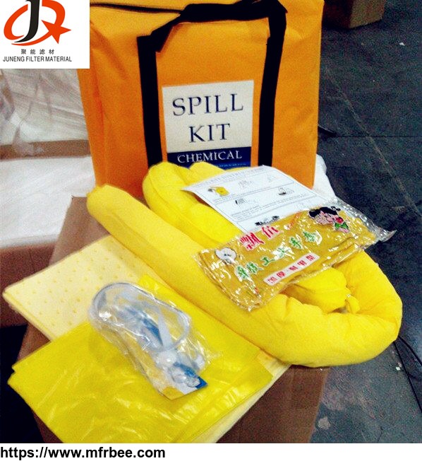 hot_sell_oil_only_absorbent_pads_mats_kits_non_woven_fabric_emergency_materials
