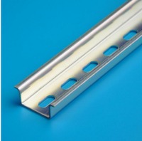 China 35mm Width Galvanized Zinc Plating Slotted Steel Din Rail