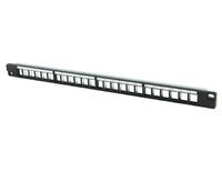 FTP Blank 0.5U Patch Panel 24Port without Back Bar