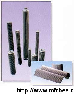 pleated_filter_element_made_with_steel_wire_cloth_filtration_using