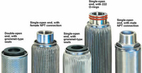Stainless steel filter cartridge as oil filters or air filters