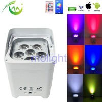 more images of 6*18w RGBWA UV 6in1 LED Wireless dmx Battery Uplight