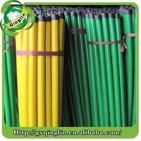 Plastic coater eucalyptus wood handle Yard broom