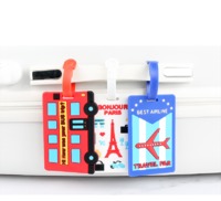 more images of Customized writable soft PVC travel plastic hanger Luggage Tag