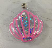 more images of PVC air inflation sequins key chain pendant custom package souvenir gift tag