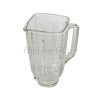 (A06)square glass blender vintage style hot sell home appliance blender jar