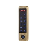 Waterproof multifunctional metal touch access control card reader for glass door