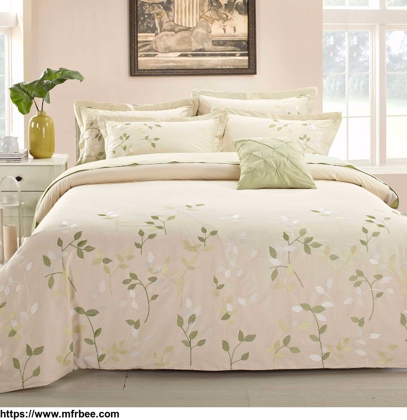 factory price 100%cotton printed 4pcs bed sheet and duvet cover