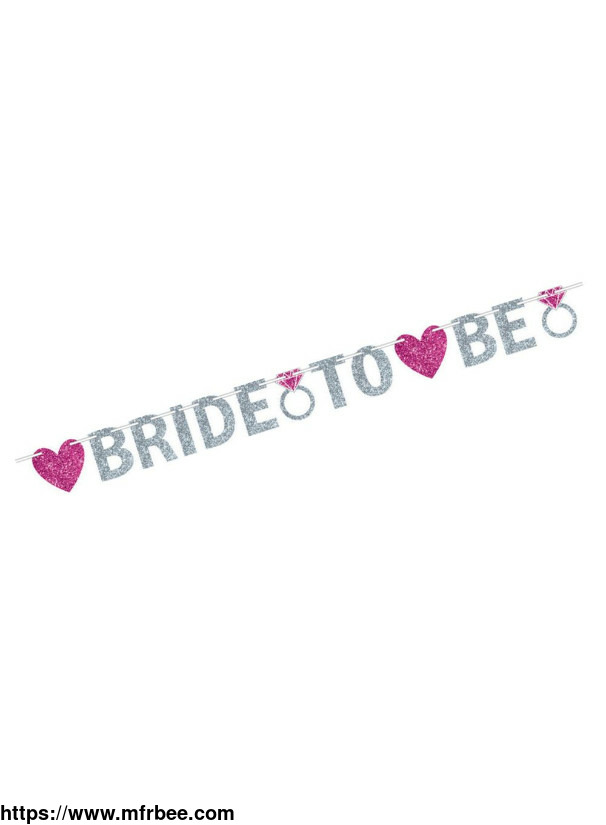 Hens Night Accessories – Bride To Be Glitter Banner