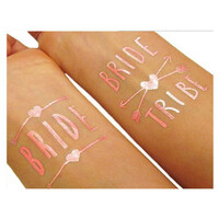Amazing Rose Gold Bride + Bride Tribe Tattoos Pack/Pecka Products