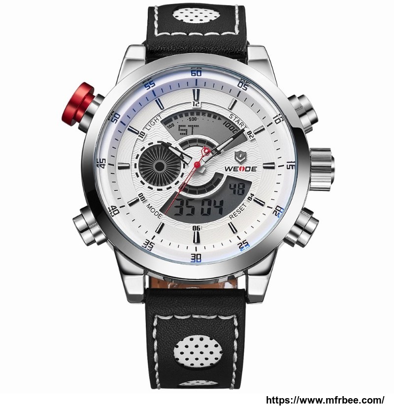 new_weide_sport_watch_men_genuine_leather_black_strap_analog_quartz_watches