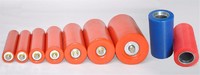 more images of PU polyurethane rubber coated conveyor laminating rollers