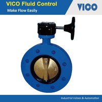 Rubber Lined U Section Butterfly Valve